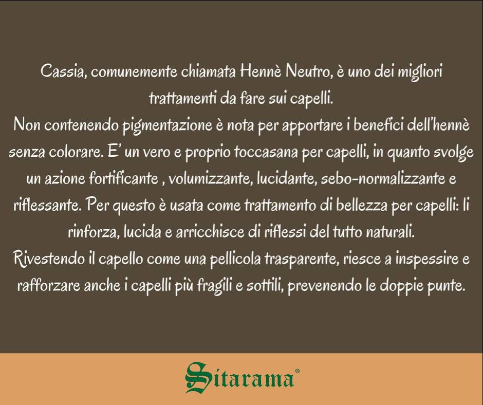 Cassia o Henné Neutro : perchè usarlo?