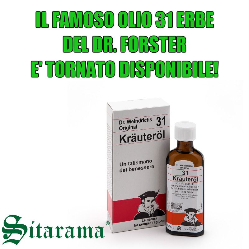 Olio 31 krauterol del Dr. Forster disponibile